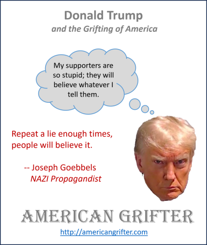 Donald Trump Grifting America